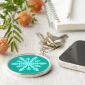 Porte-clés Ikat Snowflake (Côté)