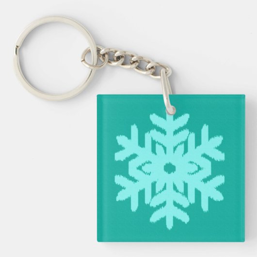 Porte-clés Ikat Snowflake (Devant)