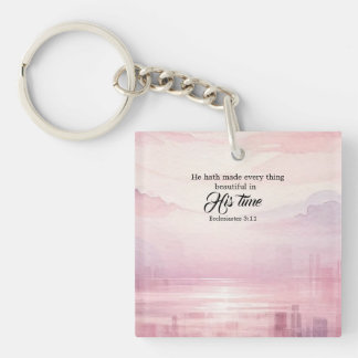 Porte-clés Il A Tout Fait Beau Coucher De Soleil Aquarelle