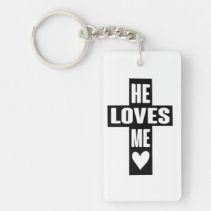 Porte-clés Il Aime Comme Jésus Cite Dieu Art Love Art Citatio