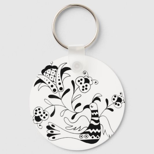 Porte-clés Il chante une fleur (Recto)