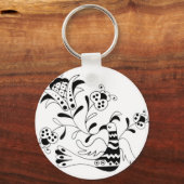 Porte-clés Il chante une fleur (Recto)