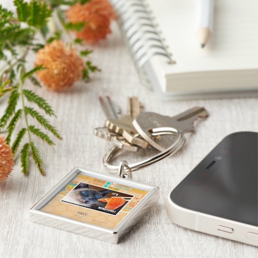 Porte-clés Il est beau ! (Côté)