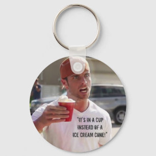 Porte-clés "Il est dans une TASSE au lieu d'un cornet de