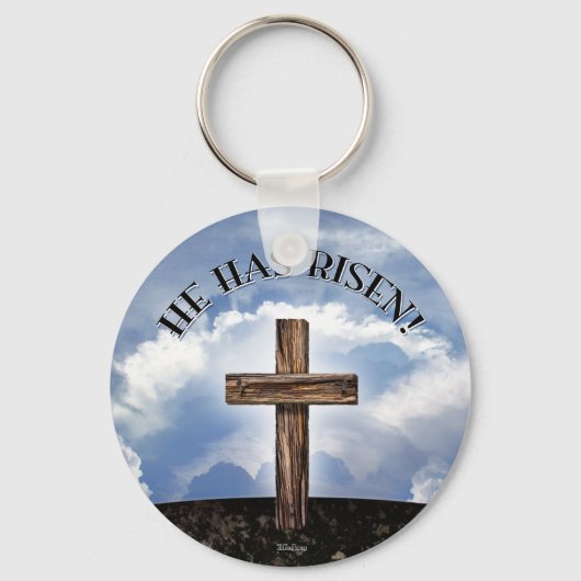 Porte-clés Il Est Devenu Un Ciel De Croix Robuste (Recto)