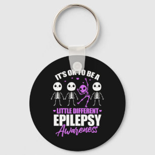 Porte-clés Il est ok d'être un peu différente conscience épil