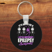 Porte-clés Il est ok d'être un peu différente conscience épil (Recto)