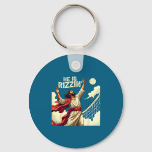 Porte-clés Il est Rizzin Jésus Citation de Mème T-shirt Drôle