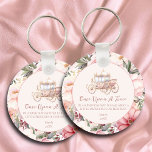 Porte-clés Il était une fois un Baby shower princesse rose<br><div class="desc">Où les contes de fées viennent à la vie pour votre célébration spéciale! Conçu pour ajouter une touche de magie et de fantaisie à votre événement, capturant l'essence d'un royaume de conte de fées attendant l'arrivée d'une précieuse petite princesse. Il était une fois, dans un royaume lointain, une petite princesse...</div>