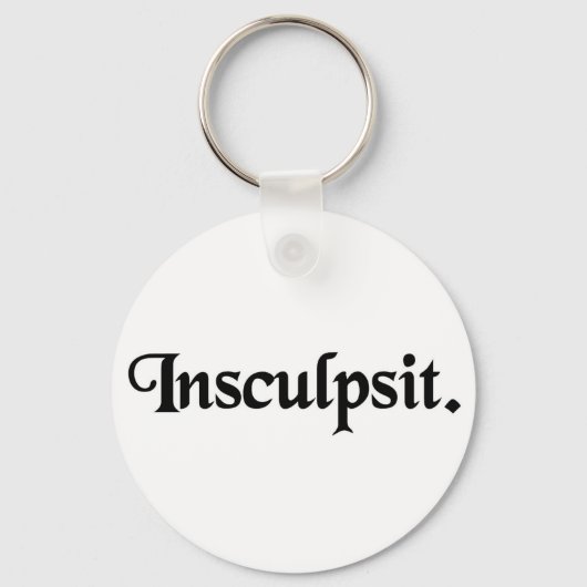 Porte-clés Il l'a gravé. (Recto)