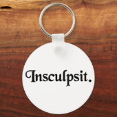 Porte-clés Il l'a gravé. (Recto)