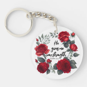 Porte-clés Il Me Donne Une Nouvelle Force