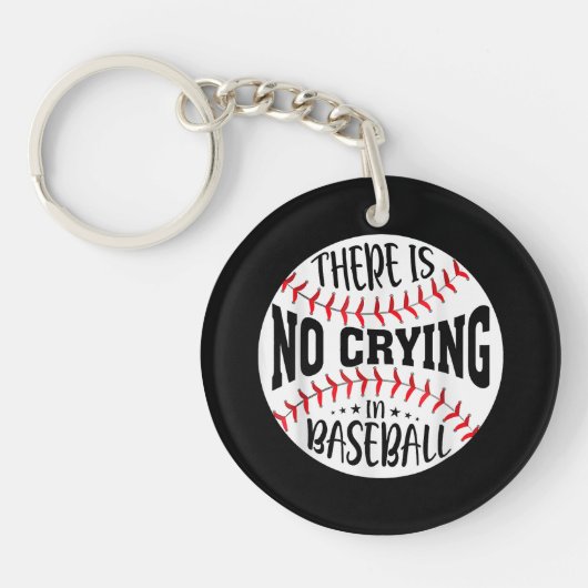 Porte-clés Il N'Y A Pas De Pleurage Au Baseball (Devant)