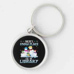 Porte-clés Il n'y a pas d'endroit comme la bibliothèque de No