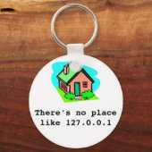 Porte-clés Il n'y a pas d'endroit comme la clé 127.0.0.1 (Recto)