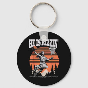 Porte-clés Il Rizzin Funny Jesus Basketball Pâques Christi
