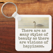 Porte-clés Il Y A Autant De Styles De Beauté - Citation Beaut (Recto)