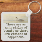 Porte-clés Il Y A Autant De Styles De Beauté - Citation Beaut (Verso)