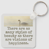 Porte-clés Il Y A Autant De Styles De Beauté - Citation Beaut (Dos)