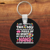 Porte-clés Il y a ce garçon qu'il m'appelle Nana Autism Award (Recto)