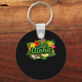 Porte-clés Île Aloha Hawaï (Recto)