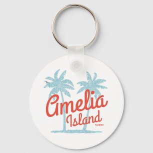 Porte-clés Île d'Amélie Floride Plage Corail Surf Souvenir