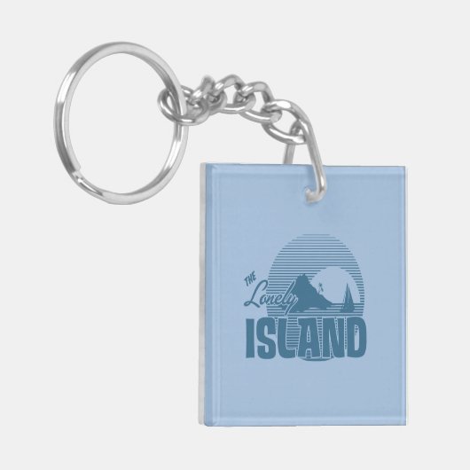 Porte-clés Île de Dookie - bleu (Devant gauche)