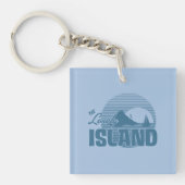 Porte-clés Île de Dookie - bleu (Devant)