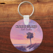 Porte-clés Île de Kiawah Caroline du Sud Palmier (Verso)