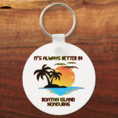 Porte-clés Île de Roatan Caraïbes Plage tropicale Honduras (Recto)