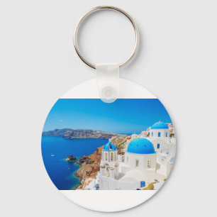Porte-clés Île de Santorini - caldeira, Grèce
