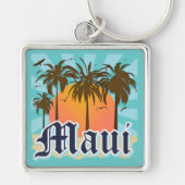 Porte-clés Île de souvenir de Maui Hawaï (Devant)