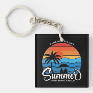 Porte-clés Île Paradis Plage Santa Monica-35307