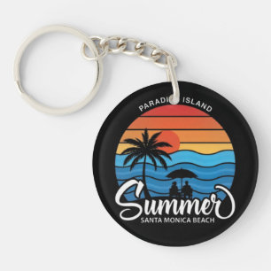 Porte-clés Île Paradis Plage Santa Monica-35307
