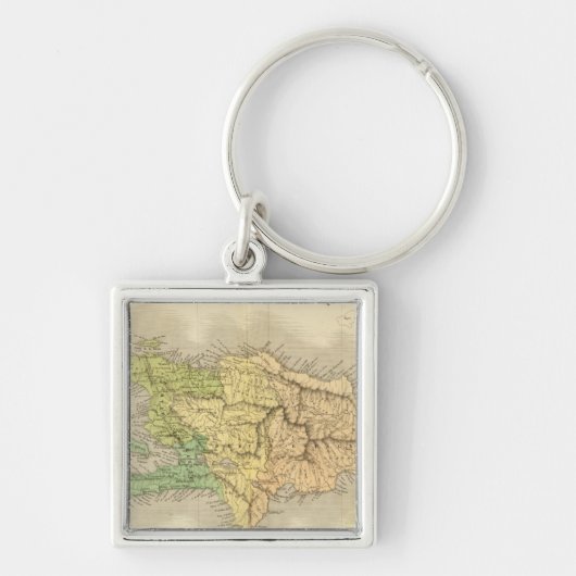 Porte-clés Île Saint-Domingue ou Haïti (Devant)