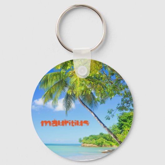 Porte-clés Île tropicale à Maurice (Recto)