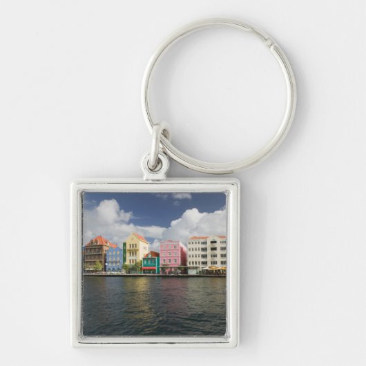Porte-clés Îles ABC, CURAÇAO, Willemstad : Front de mer (Devant)