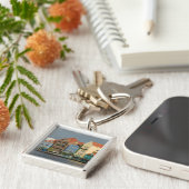 Porte-clés îles ABC, CURAÇAO, Willemstad: Front de mer 2 (Côté)