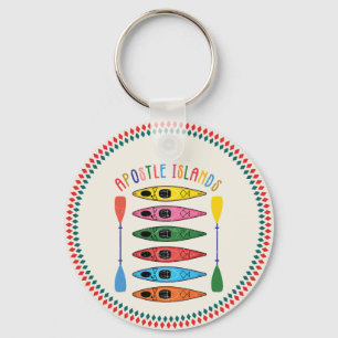 Porte-clés Iles Apôtres Rétro Kayak