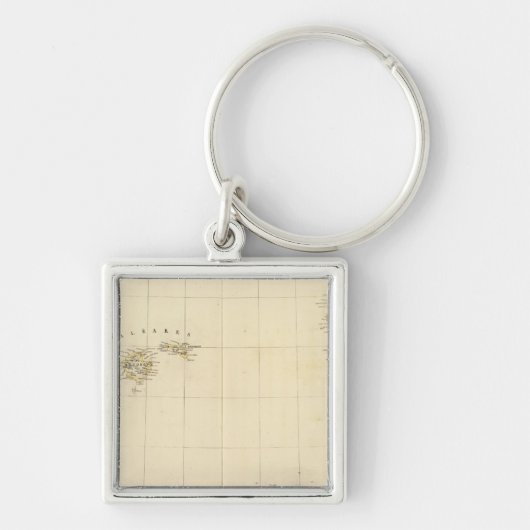 Porte-clés Îles Baléares et Sardaigne Europe 25 (Devant)