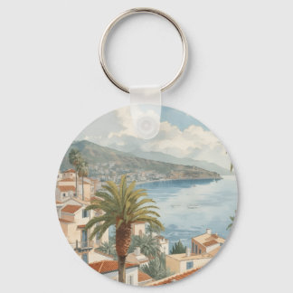 Porte-clés Îles Baléares Voyage Vintage Français