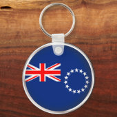 Porte-clés Îles Cook rondes (Recto)