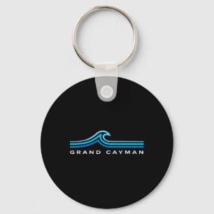 Porte-clés Îles Grand Cayman Vagues Vintage Hommes Femmes Gar