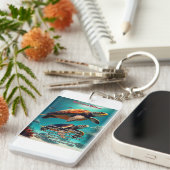 Porte-clés Iles hawaïennes Niihau Aloha (Devant droit)