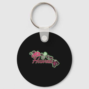 Porte-clés Îles Hawaii Hibiscus Fleurs Aloha Hawaii Luau
