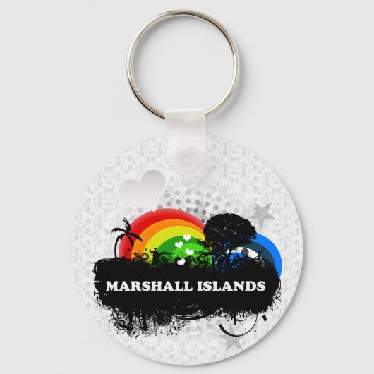 Porte-clés Îles Marshall aux fruits mignons (Recto)