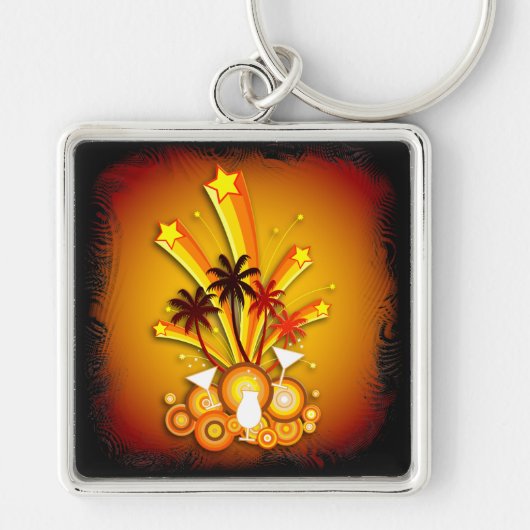 Porte-clés Îles tropicales 4 Porte - clé (Devant)
