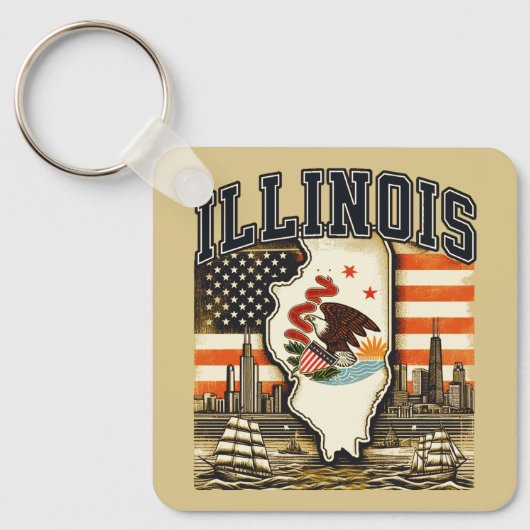 Porte-clés Illinois (Recto)