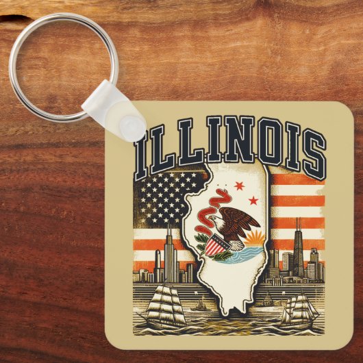 Porte-clés Illinois (Recto)