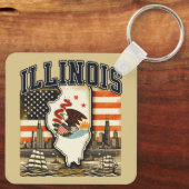 Porte-clés Illinois (Verso)